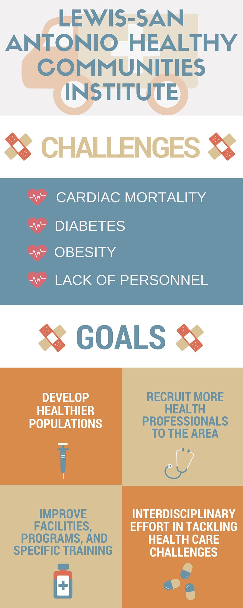 Lewis-San Antonio Healthy Communities Institute Infographic.