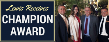 Randall Lewis Receives Champion Award